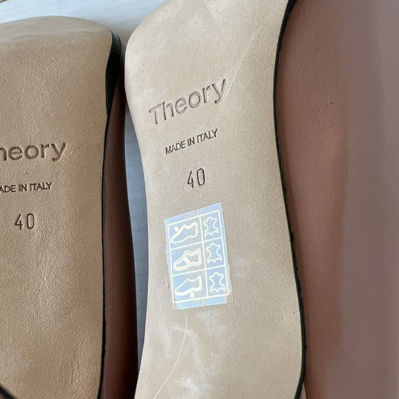 Theory Hexa Pumps US 9/40 Deep Salt Pink Pointy All Leather NWB - Picture 7 of 9